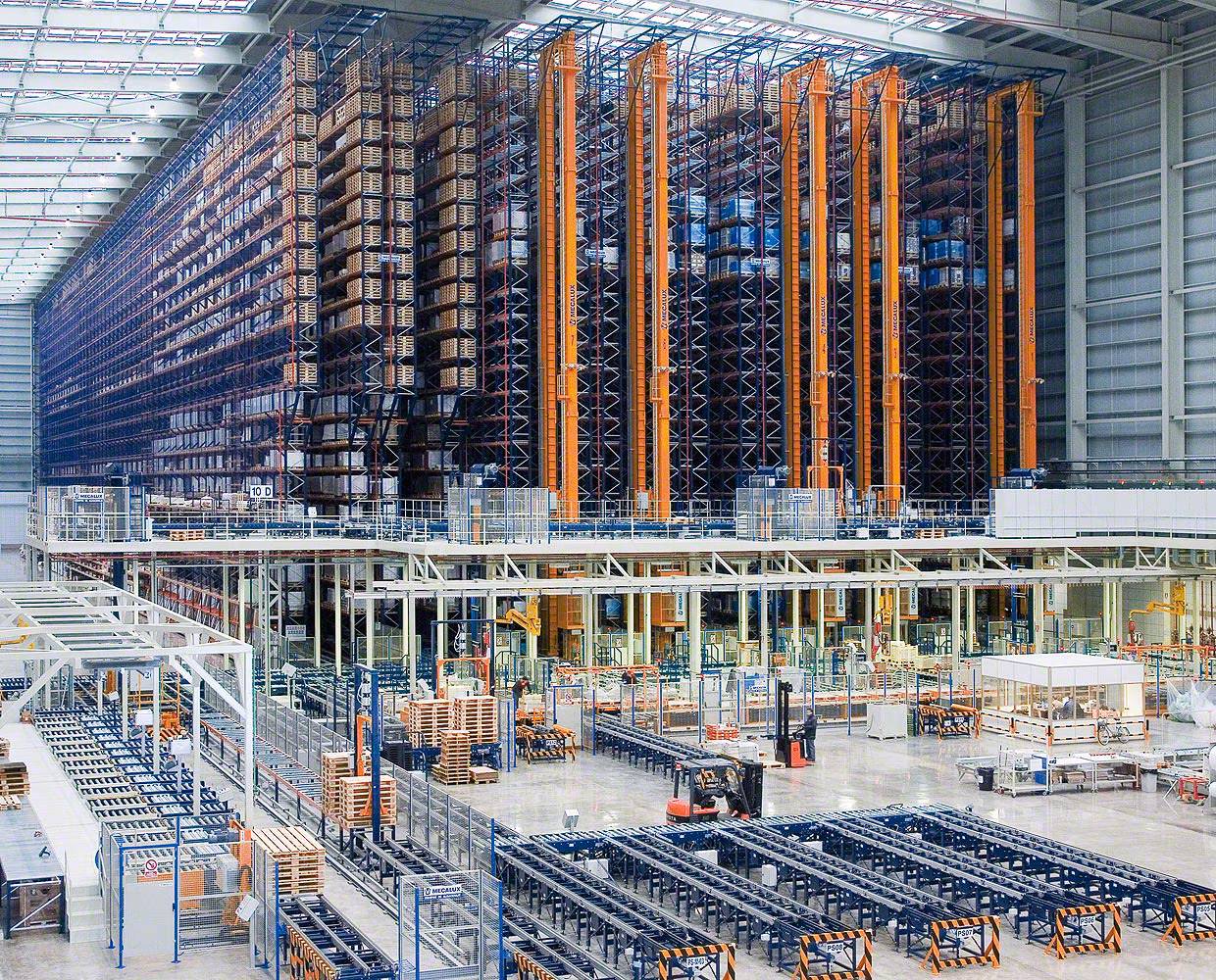 Automated Storage & Retrieval (AS/RS) product in warehouse setting
